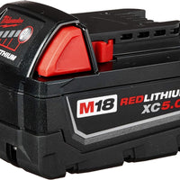 Milwaukee® M18 REDLITHIUM™ XC5.0 Impact Resistant Battery, 48-11-1850R