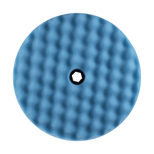Buff and Shine 852SP 8 in Baby Blue Double-Sided Foam Snap Finishing Pad