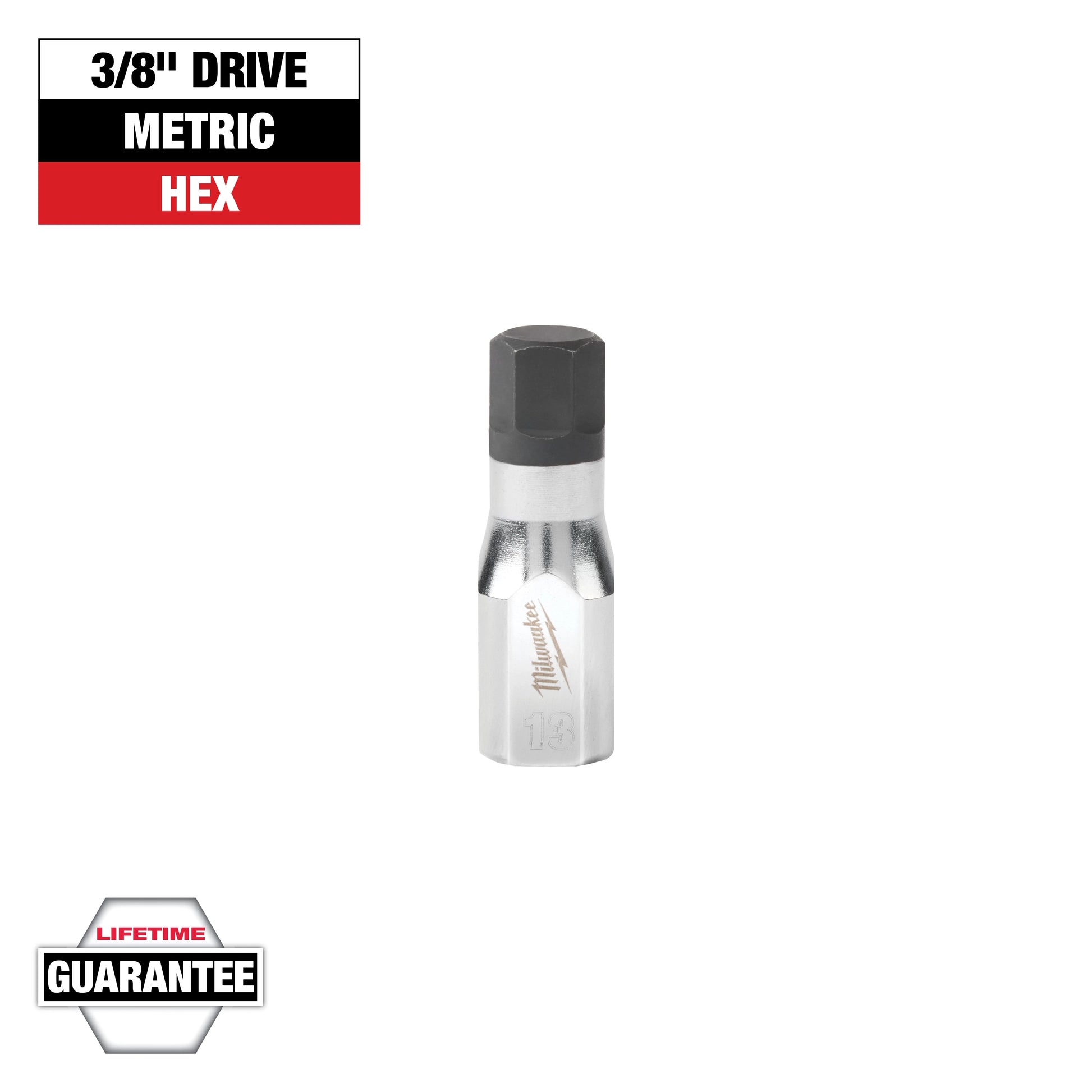 Milwaukee 3/8" Drive 13mm Hex Bit Socket — 45-34-1059