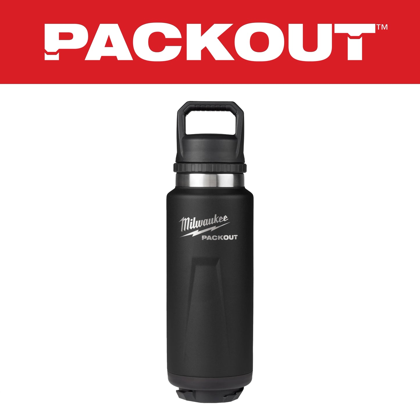 Milwaukee PACKOUT™ 36 oz Insulated Bottle with Chug Lid — 48-22-8397B
