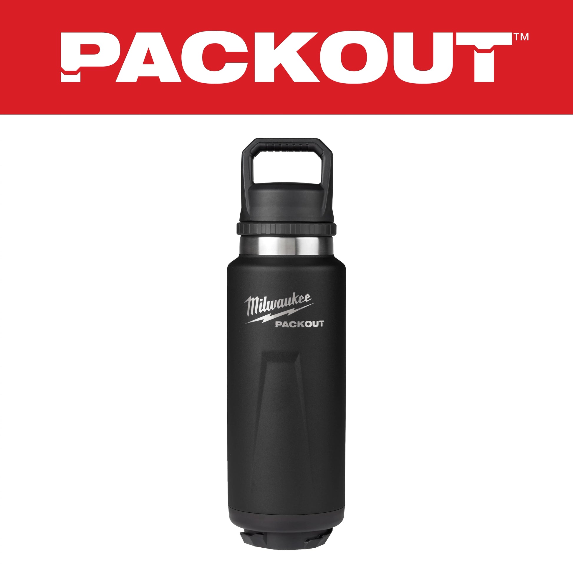 Milwaukee PACKOUT™ 36 oz Insulated Bottle with Chug Lid — 48-22-8397B