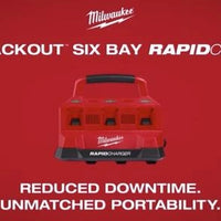 Milwaukee M18™ Six Bay Rapid Charger w/ PACKOUT™ Compatibility — 48-59-1809