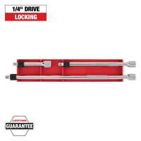 Milwaukee 3 pc 1/4” Drive Locking Extension Set — 48-22-9360