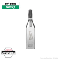 Milwaukee 1/4" Drive T20 TORX® Bit Socket — 45-34-1003