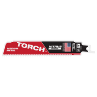 Milwaukee 6" 10 TPI TORCH™ with NITRUS™ Carbide Teeth SAWZALL® Blade for Conduit and Strut (1 PK) — 48-00-6251