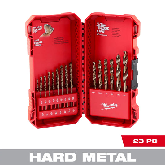 Milwaukee RED HELIX™ Cobalt Drill Bit Set – 23 PC — 48-89-2338