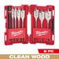 Milwaukee 8 PC Flat Boring Bit 6" Universal Set — 49-22-0175