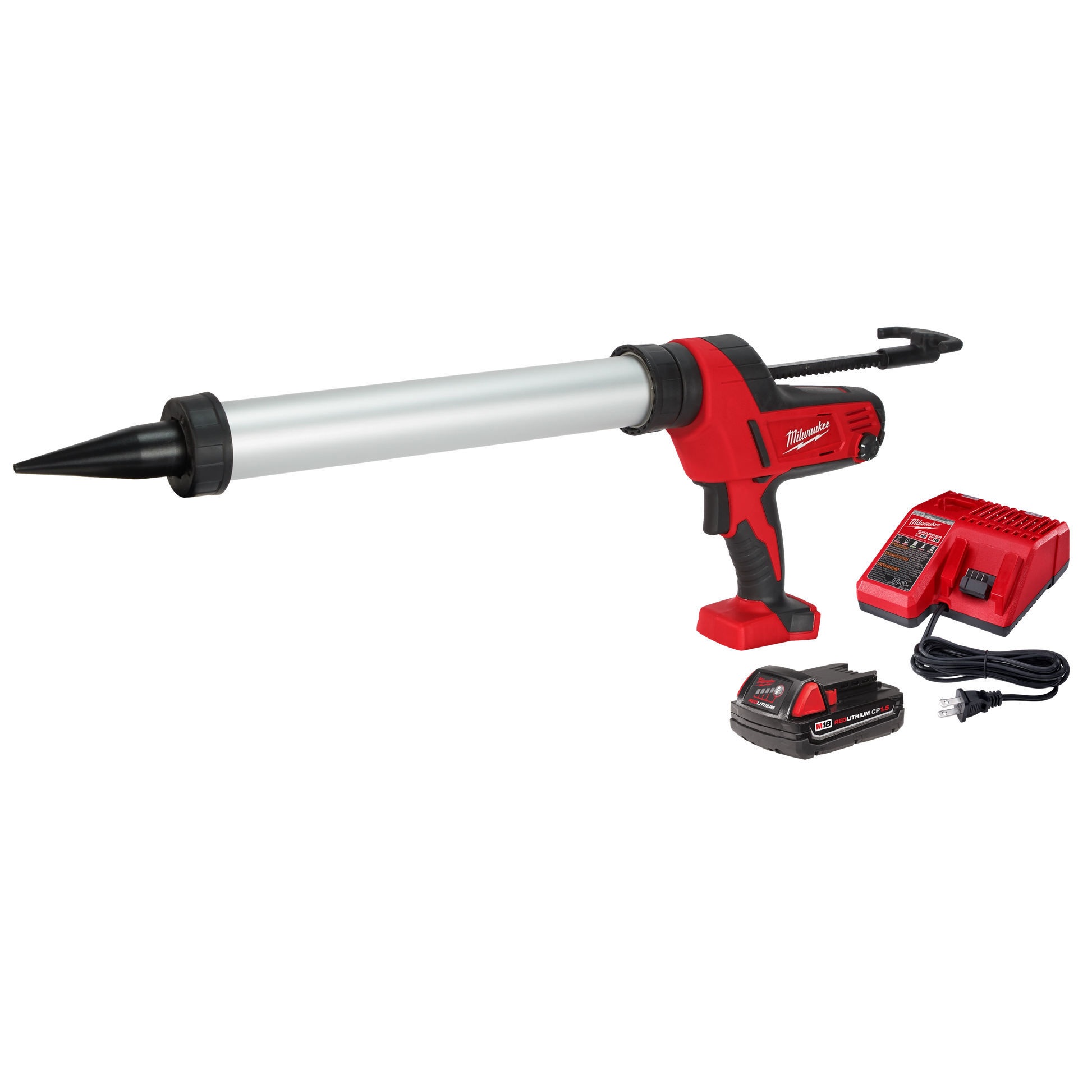 Milwaukee M18™ Cordless 20-oz Aluminum Barrel Caulk and Adhesive Gun Kit — 2642-21CT