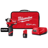 Milwaukee M12 FUEL™ SURGE™ 1/4" Hex Hydraulic Driver Kit — 2551-22