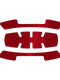 Milwaukee 5 PC BOLT™ Reflective Sticker Set - Red — 48-73-4603