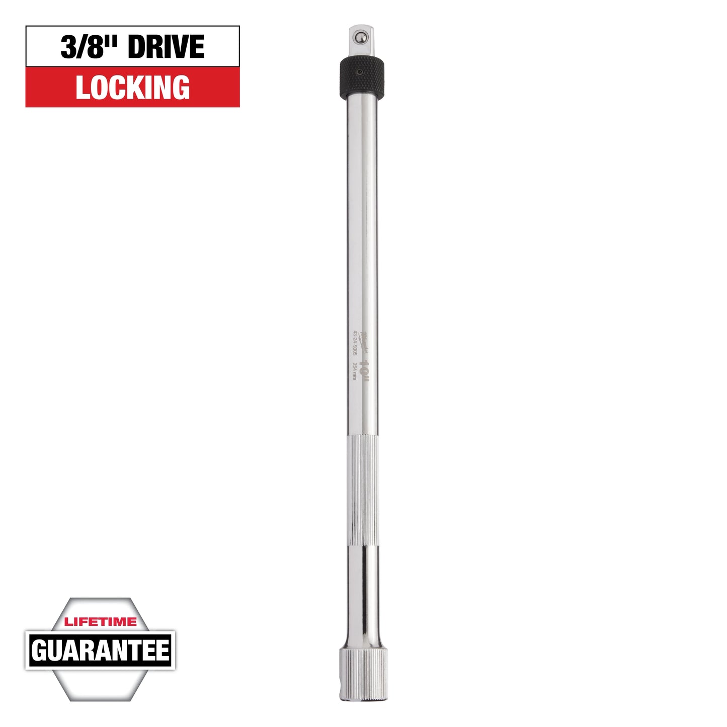 Milwaukee 3/8" Drive 10" Locking Extension — 43-24-9305