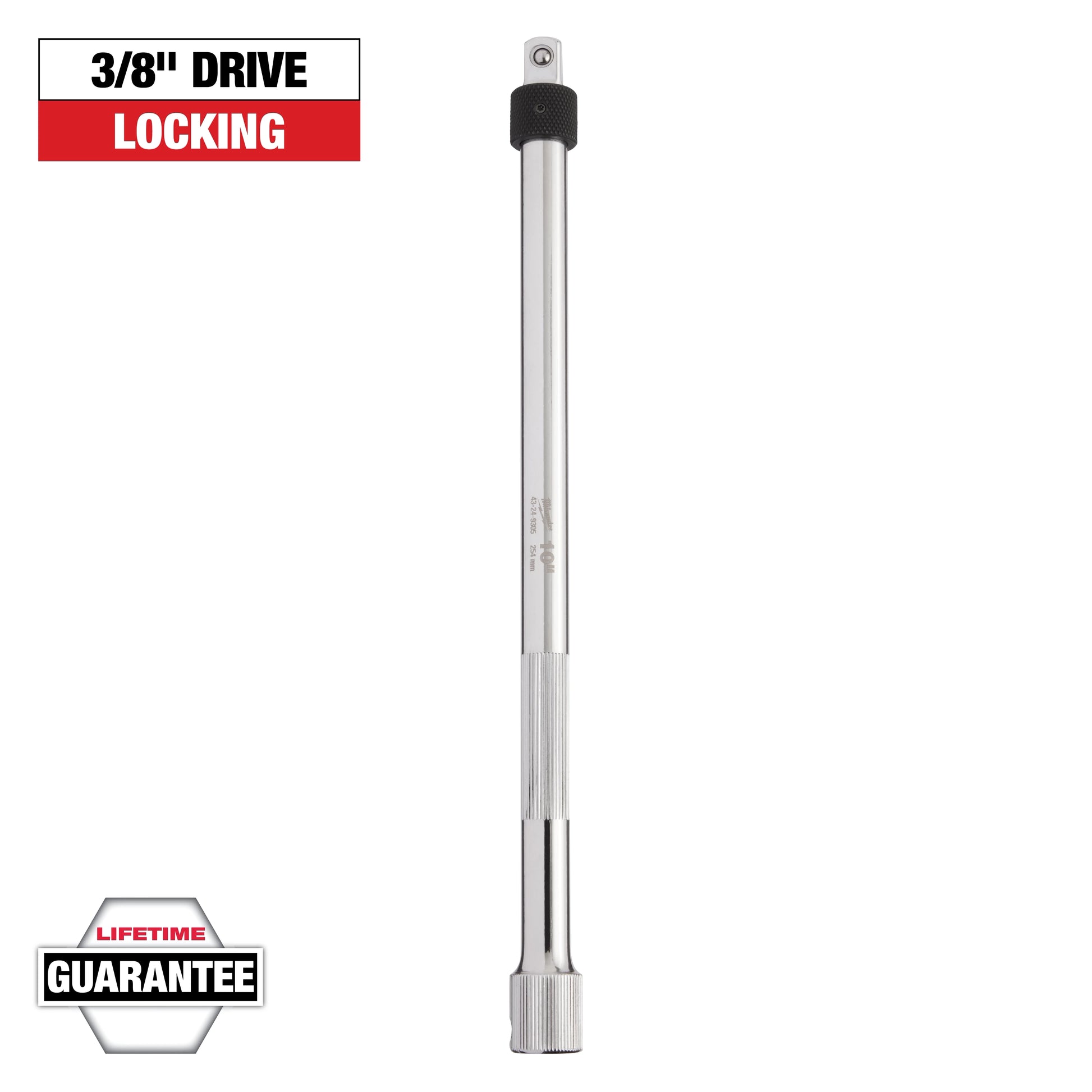 Milwaukee 3/8" Drive 10" Locking Extension — 43-24-9305
