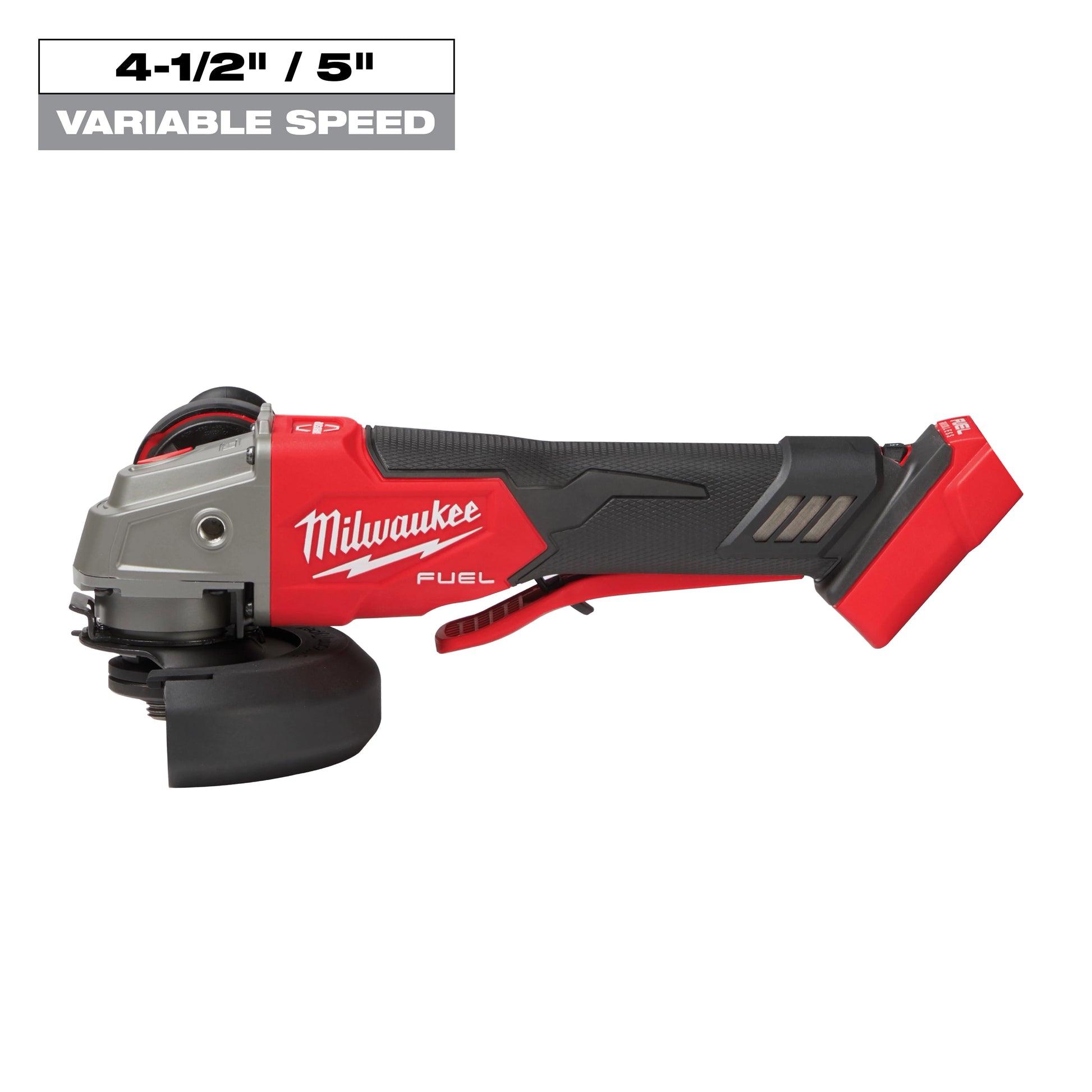 Milwaukee M18 FUEL™ 4-1/2" / 5" Variable Speed Braking Grinder, Paddle Switch No-Lock — 2888-20