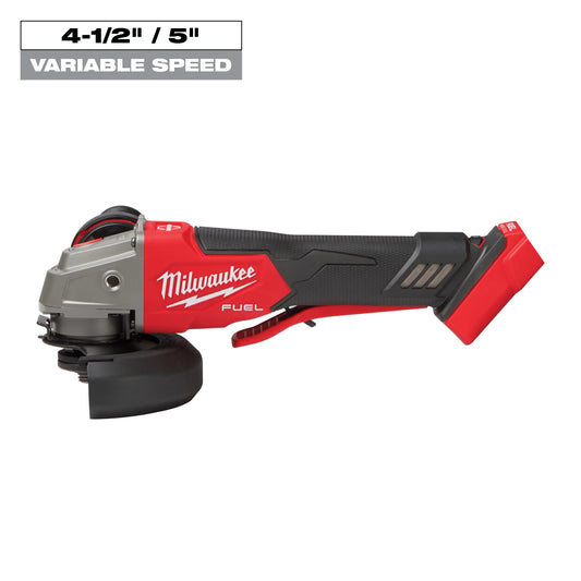 Milwaukee M18 FUEL™ 4-1/2" / 5" Variable Speed Braking Grinder, Paddle Switch No-Lock — 2888-20
