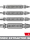 Milwaukee 4 PC M2 Steel Screw Extractor Set — 49-57-9001