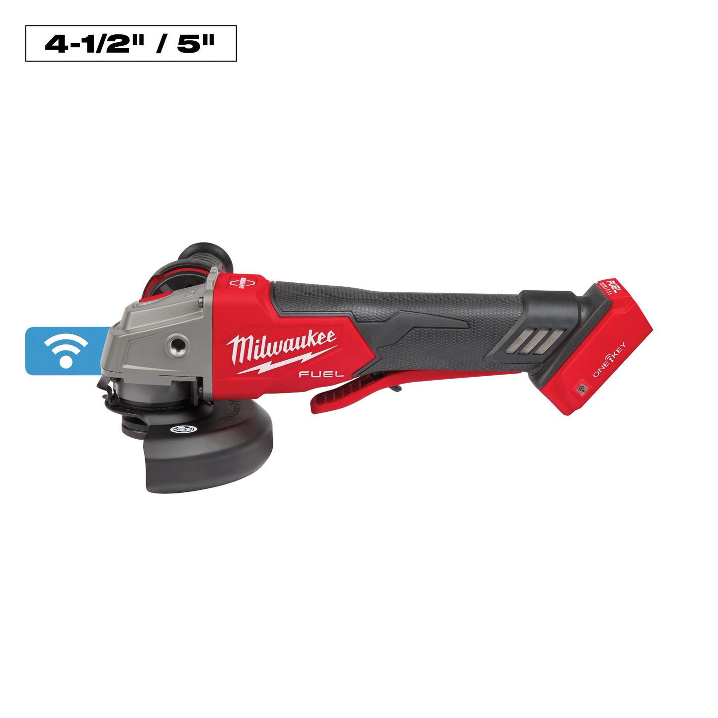 Milwaukee M18 FUEL™ 4-1/2" / 5" Braking Grinder w/ ONE-KEY™ Paddle Switch, No Lock — 2882-20
