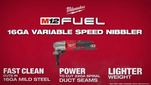 Milwaukee M12 FUEL™ 16 Gauge Variable Speed Nibbler — 2476-20