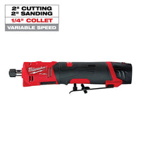 Milwaukee M12 FUEL™ 1/4" Straight Die Grinder Kit — 2486-22