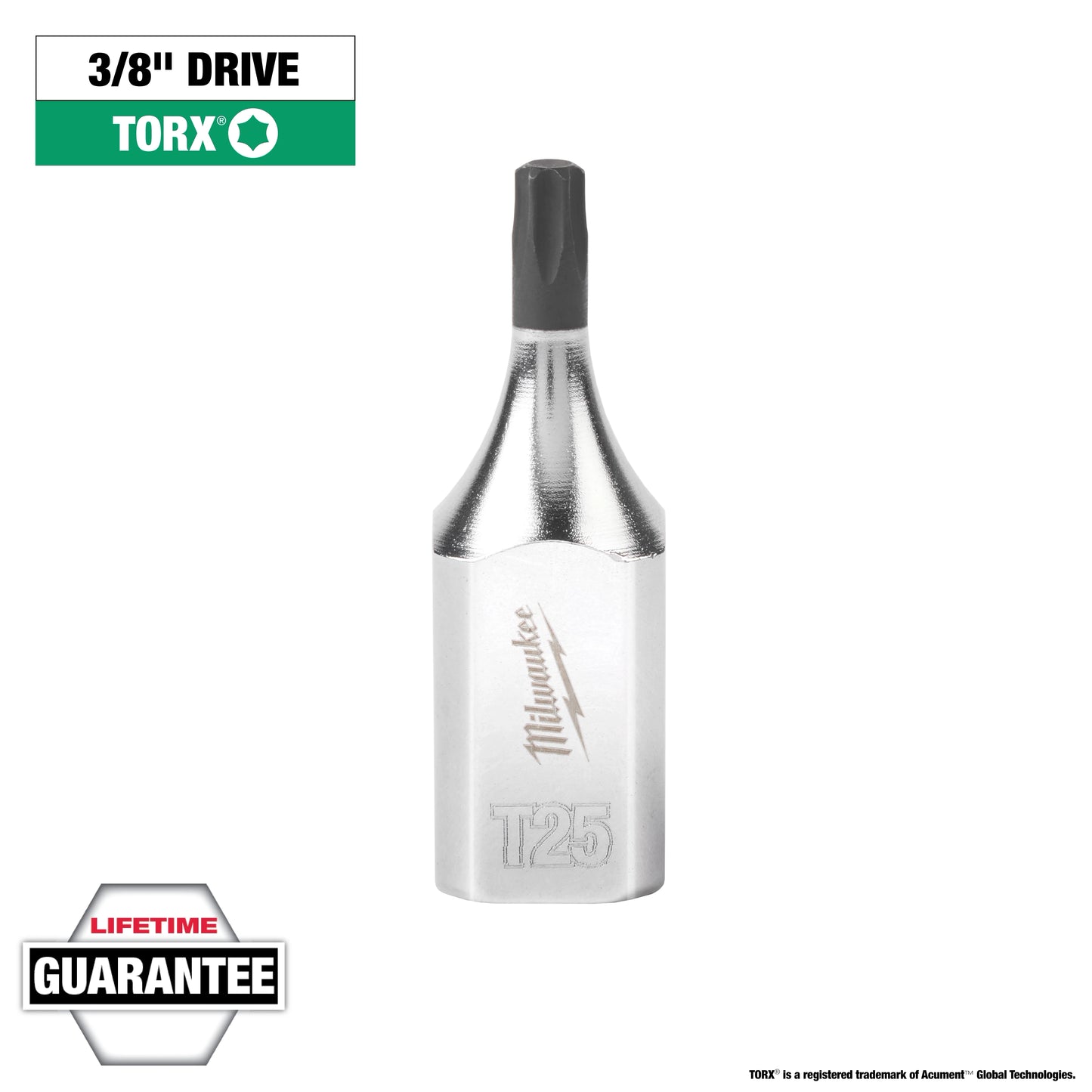 Milwaukee 3/8" Drive T25 TORX® Bit Socket — 45-34-1011