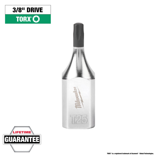 Milwaukee 3/8" Drive T25 TORX® Bit Socket — 45-34-1011