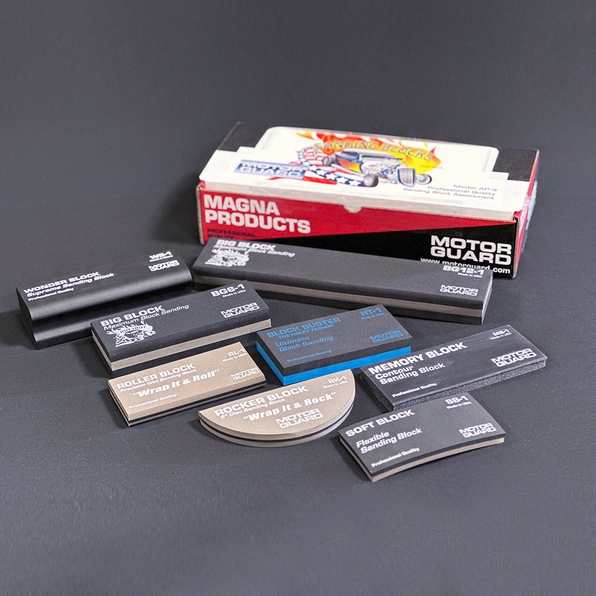 AP-3 Sanding Block Assortment of 8 Blocks