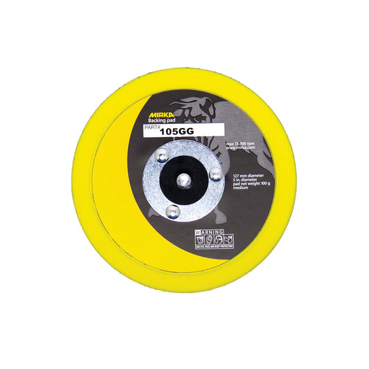 Mirka 105GG 5-Inch Grip Backing Pad, Backup Pad 5" Grip J-Hook, 105GG