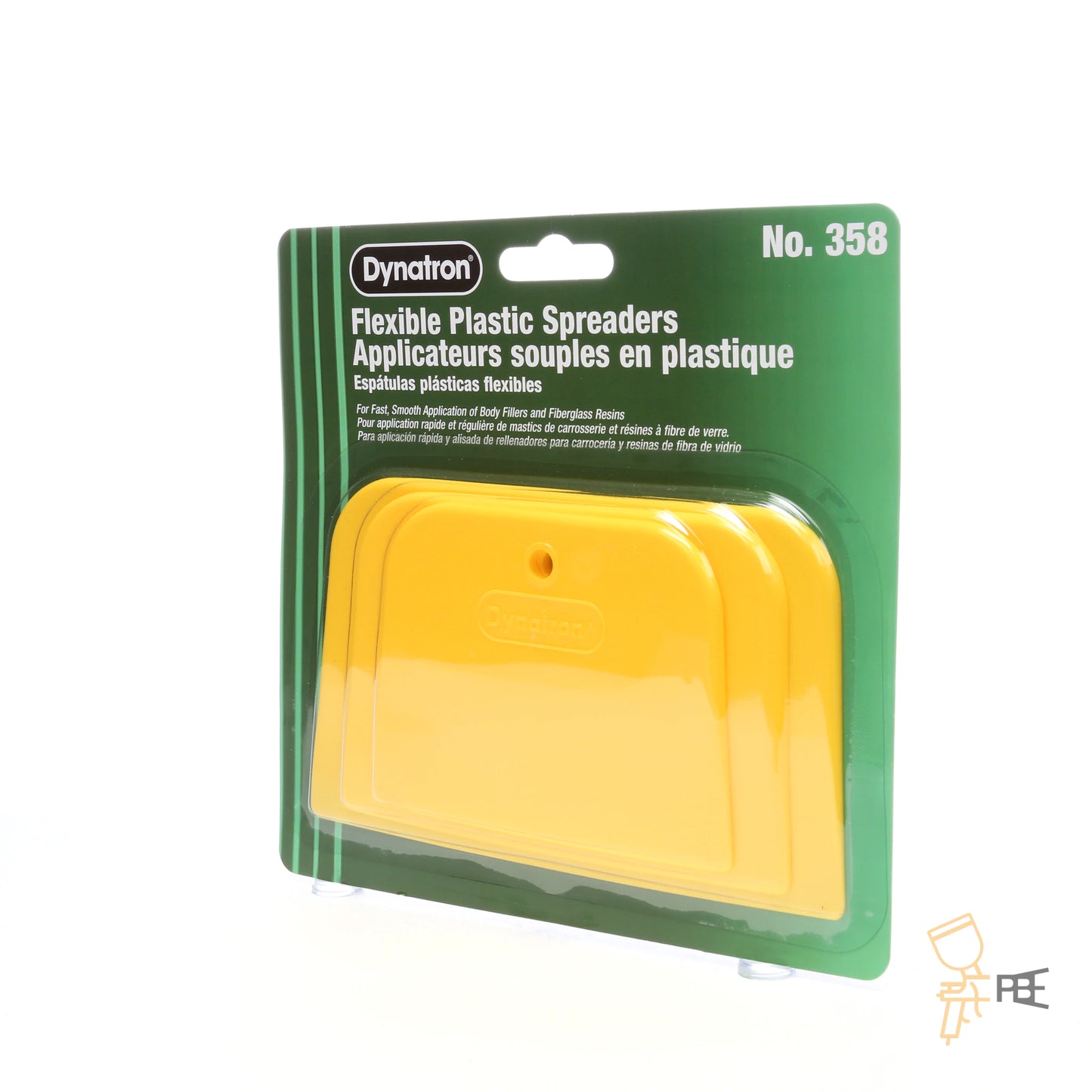 Dynatron™ 358 3-Piece Spreader, 4 in, 5 in, 6 in L, Plastic, Yellow
