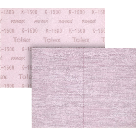 KOVAX® Tolex® 191-1533 Super-Tack Sanding Sheet, 130 mm W x 170 mm L, 1500 Grit, K-1500 Grade, Aluminum Oxide