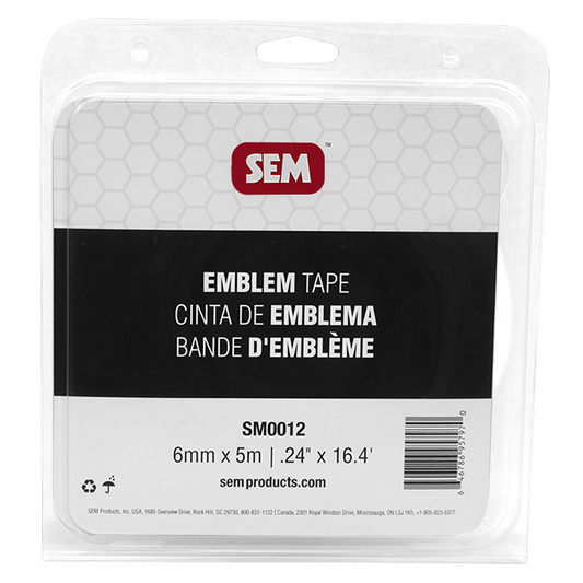 SEM SM0012 Emblem Tape, 0.24 in × 16.4 ft, 0.24 in × 16.4 ft, SM0012