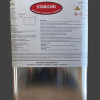 An image of Stabond Adhesive, in a Silver Container.