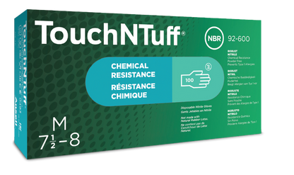 Ansell® TouchNTuff® 92-600 Disposable Nitrile Gloves, Medium, 100 Gloves /box