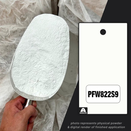 Wet White TGIC Powder Coating Paint, 1 lb - Axalta PFW822S9