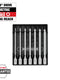 Milwaukee 7 pc 3/8” Drive Long Ball End Hex Bit Socket Set - Metric — 48-22-9548