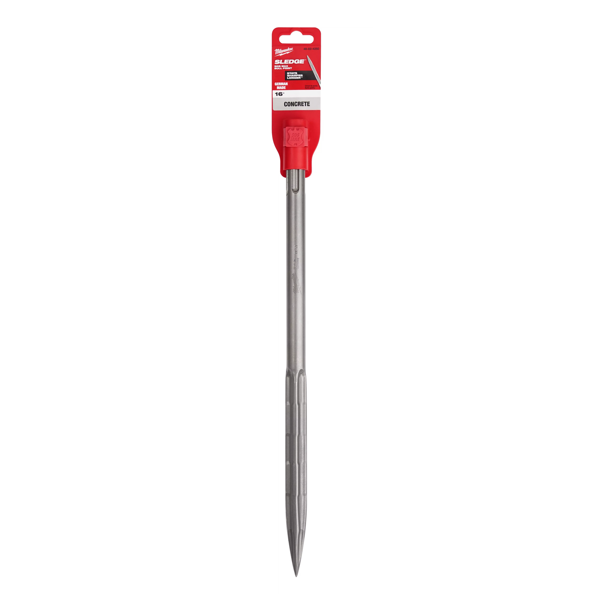 Milwaukee SDS Max SLEDGE™ 16" Bull Point Chisel — 48-62-4250