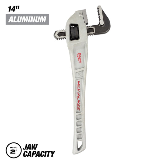 Milwaukee 14" Aluminum Offset Pipe Wrench — 48-22-7184