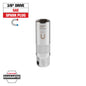 Milwaukee 3/8" Drive 5/8" Magentic Spark Plug Socket — 48-22-9552