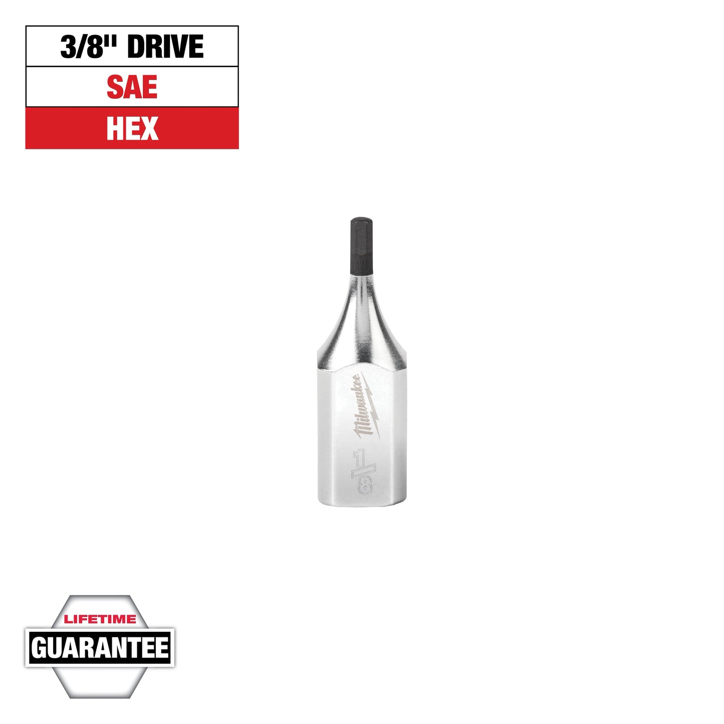 Milwaukee 3/8" Drive 1/8" Hex Bit Socket — 45-34-1040
