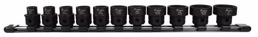 Astro Pneumatic 11pc 1/2" Drive Nano Impact Sockets - SAE - manufacturer part 78211