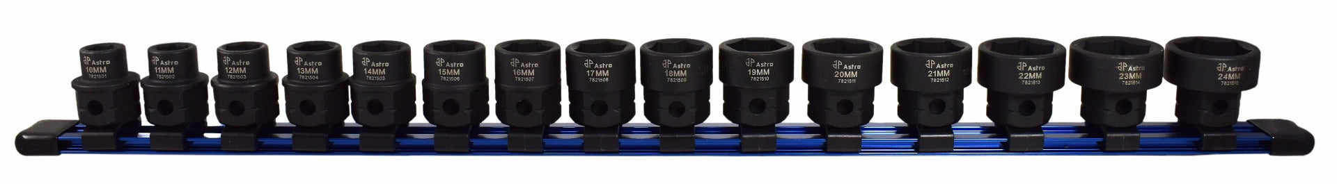 Astro Pneumatic 15pc 1/2" Drive Nano Impact Sockets - Metric - manufacturer part 78215