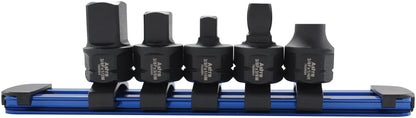 Astro Pneumatic 5pc 3/8" Nano Drive Size Adapter Set - manufacturer part 78305