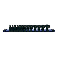 Astro Pneumatic 13-Piece 1/4" Drive Low Profile Nano Impact Sockets - Metric - manufacturer part 78113