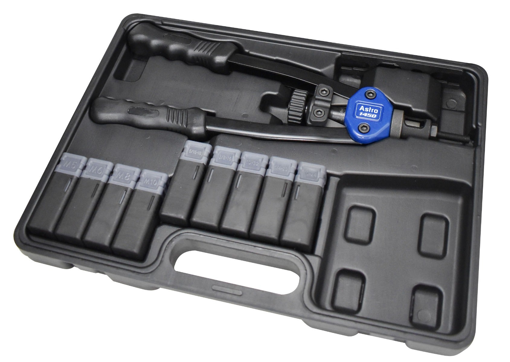 Astro Pneumatic 13" Plusnut and Extra-Long Rivet Nut Setter Kit Metric & SAE - manufacturer part 1450