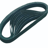 Astro Pneumatic Zirconia 80 Grit Sanding Belt 1/2" x 18 - 10pc - manufacturer part 303780Z