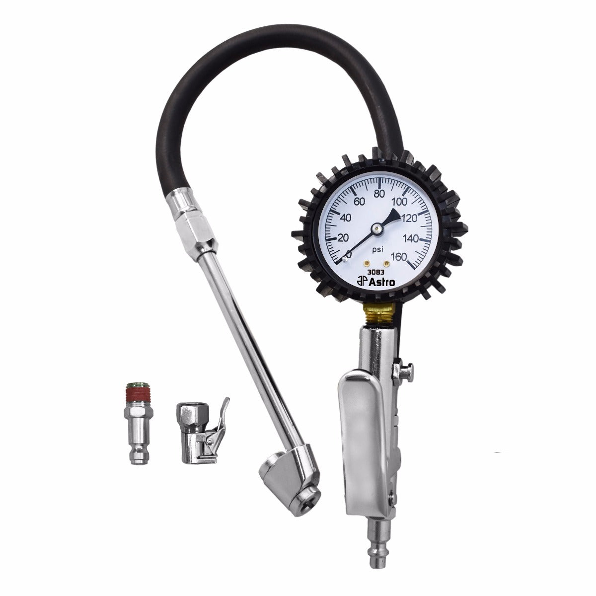 Astro Pneumatic 2.5" Dial Tire Inflator with Locking & Dual Chucks - manufacturer part 3083