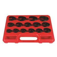Astro Pneumatic 15pc. Professional Metric Crowfoot Wrench Set - Set Includes 8mm, 9mm, 10mm, 11mm, 12mm, 13mm, 14mm, 15mm, 16mm, 17mm, 18mm, 19mm, 21mm, 22mm & 24mm - manufacturer part 7115
