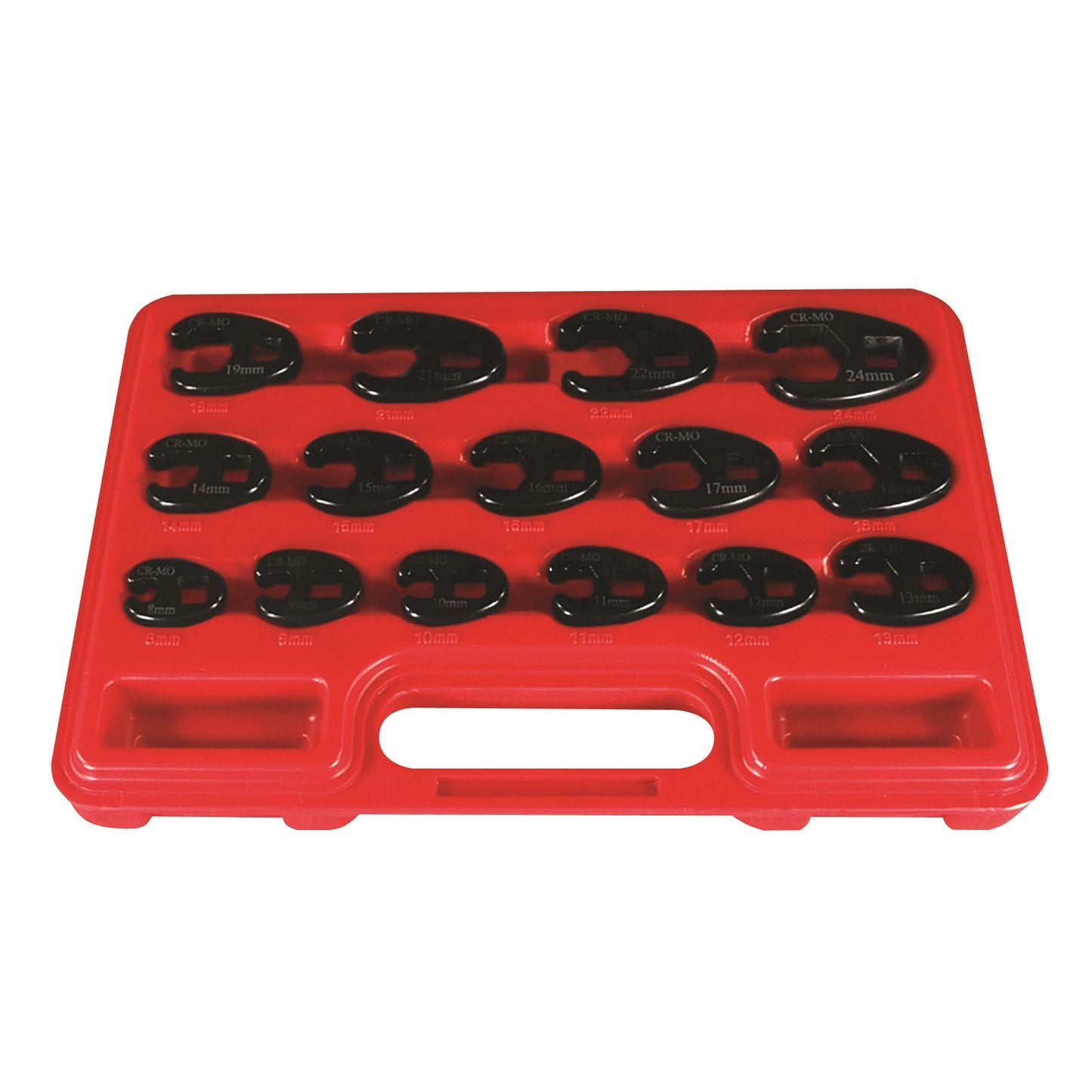 Astro Pneumatic 15pc. Professional Metric Crowfoot Wrench Set - Set Includes 8mm, 9mm, 10mm, 11mm, 12mm, 13mm, 14mm, 15mm, 16mm, 17mm, 18mm, 19mm, 21mm, 22mm & 24mm - manufacturer part 7115