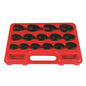 Astro Pneumatic 15pc. Professional Metric Crowfoot Wrench Set - Set Includes 8mm, 9mm, 10mm, 11mm, 12mm, 13mm, 14mm, 15mm, 16mm, 17mm, 18mm, 19mm, 21mm, 22mm & 24mm - manufacturer part 7115