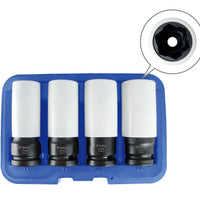 Astro Pneumatic Flank Bite Damaged Lug Nut Socket Set w/ Spinning Protective Sleeves - manufacturer part 7404