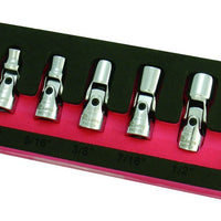 Astro Pneumatic 7pc. 1/4" Drive Flex Socket Set - 6 Point - SAE - manufacturer part 7407