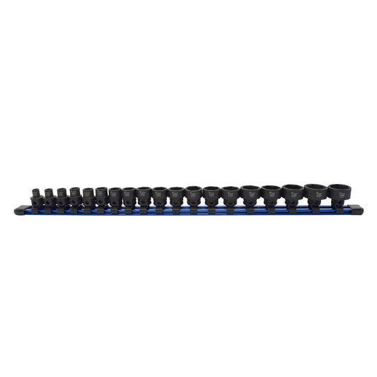 Astro Pneumatic 3/8" Drive Metric 6-Point Shallow Nano Impact Socket Set - 19PCS - manufacturer part 78319